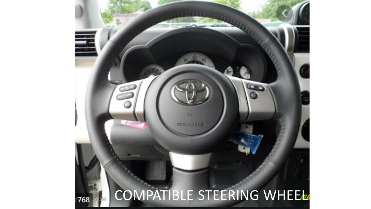 Steering Wheel Emblem Overlay (Select Toyota Models) - ARMY GREEN - BLANK