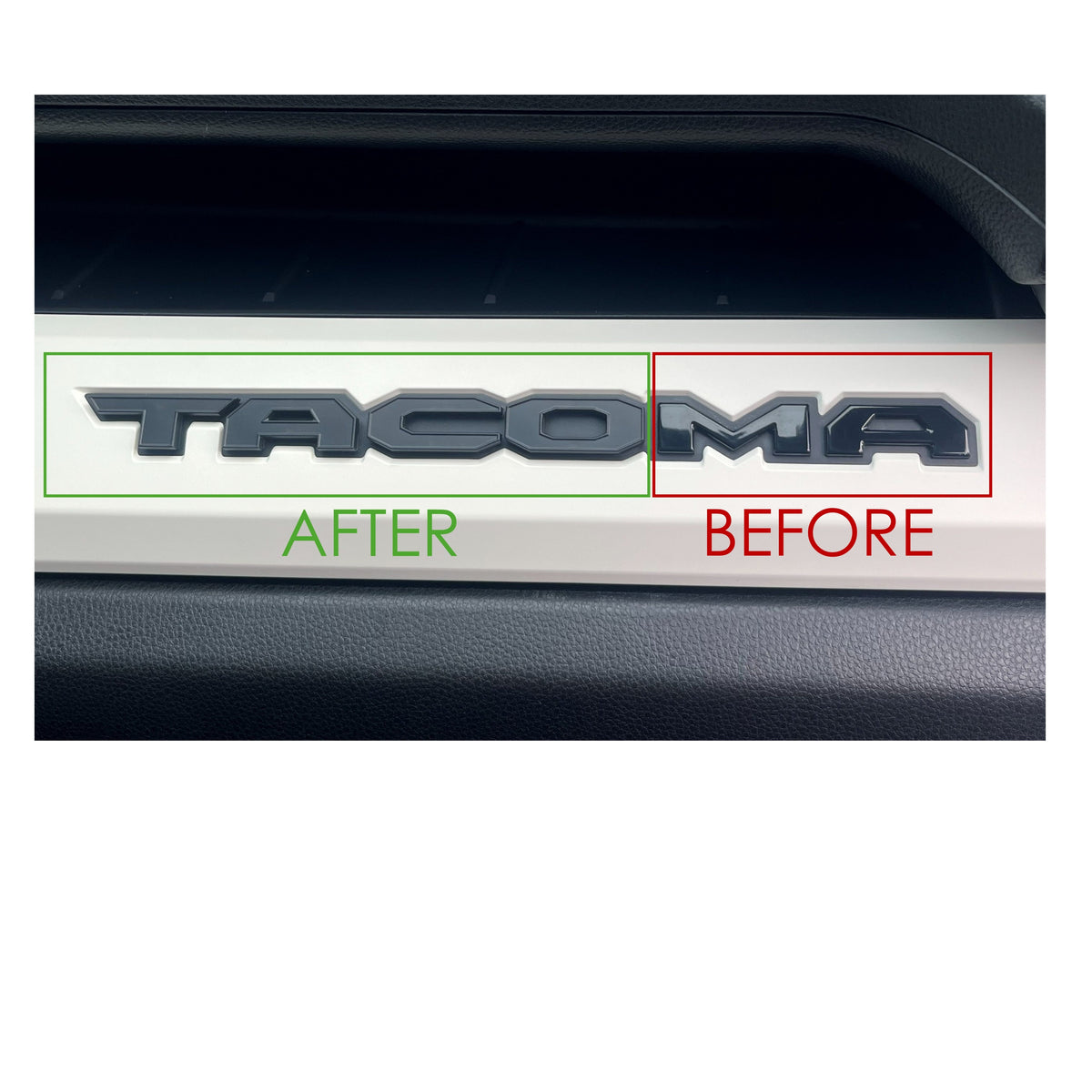Glovebox Letters (2024+ Tacoma) - WHITE