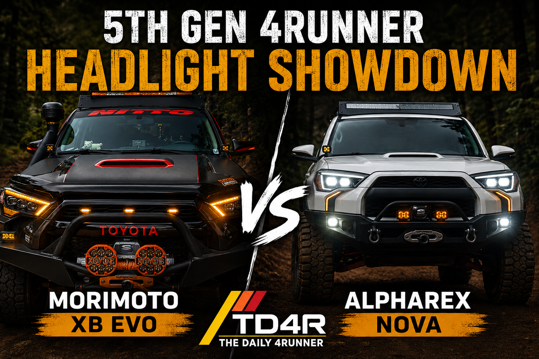 5th Gen 4Runner Headlight Showdown: Morimoto XB EVO vs. AlphaRex NOVA