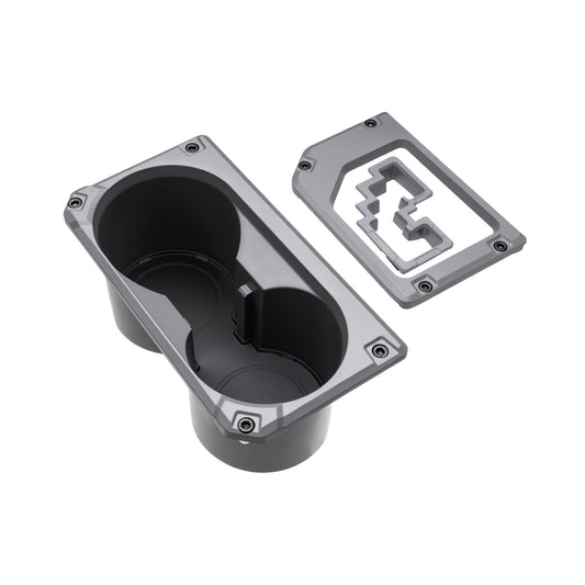 AJT Design v2 oversize cup holder + shifter/shift gate trim rings for a 2014-2021 Toyota Tundra.