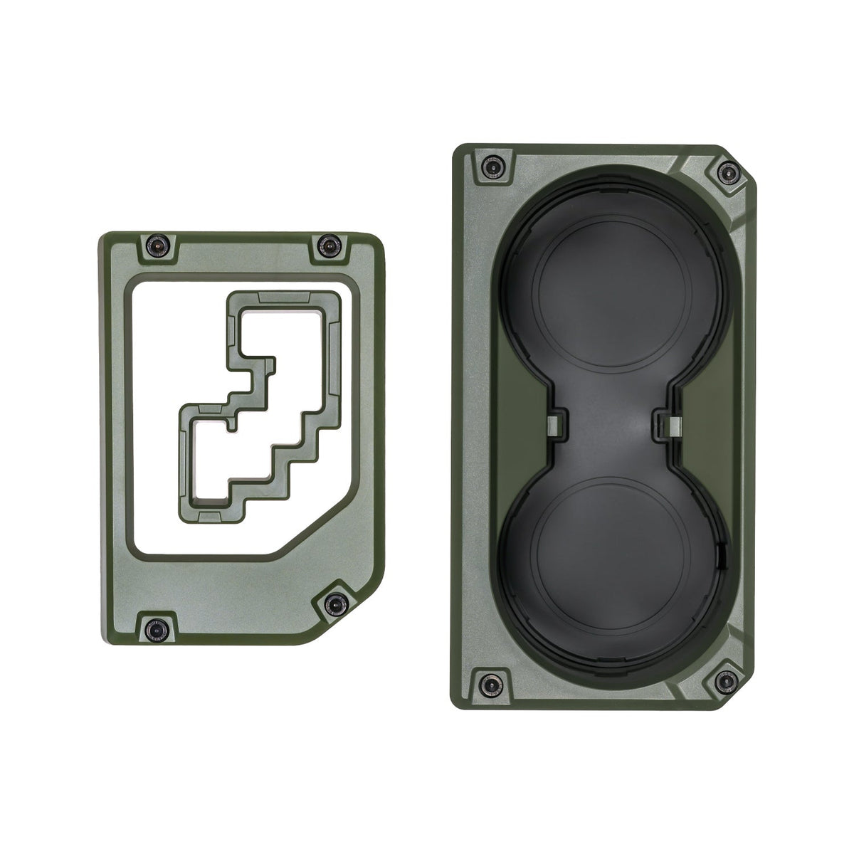 AJT Design v2 oversize cup holder + shifter/shift gate trim rings for a 2014-2021 Toyota Tundra.