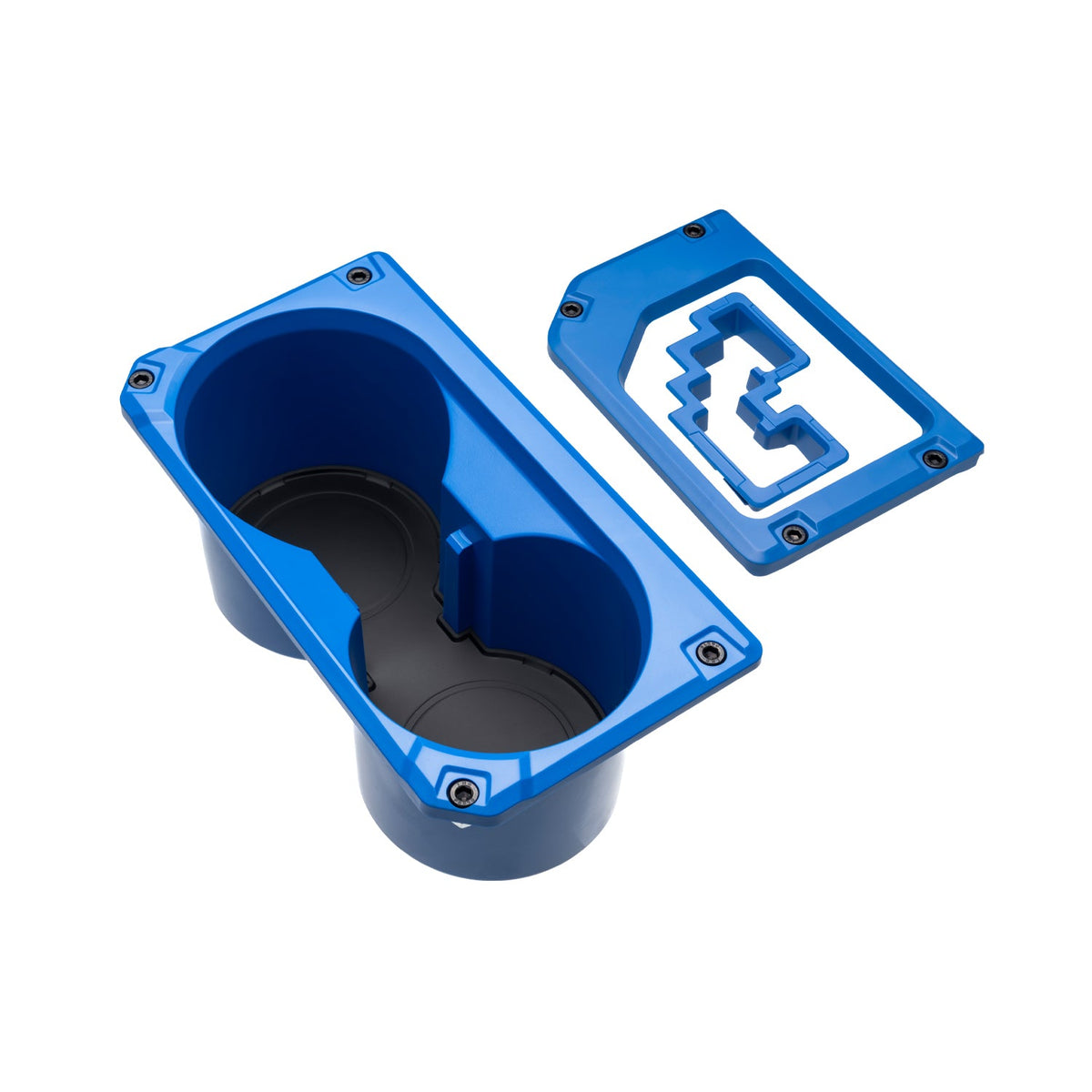 AJT Design v2 oversize cup holder + shifter/shift gate trim rings for a 2014-2021 Toyota Tundra.