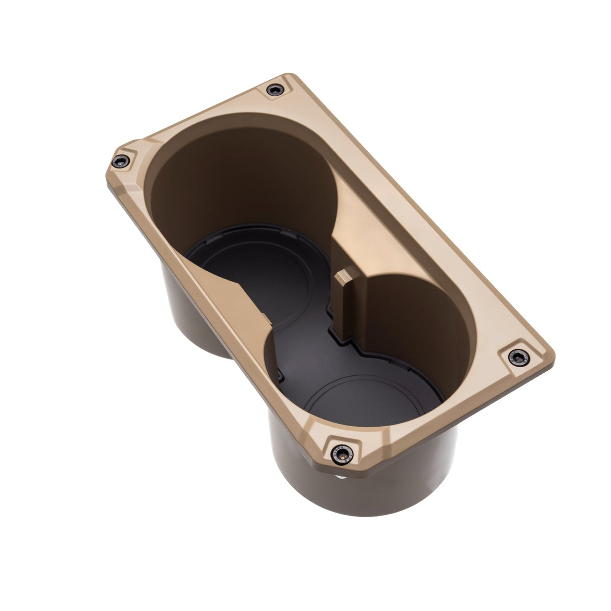 AJT Design v2 oversize cup holder + shifter/shift gate trim rings for a 2014-2021 Toyota Tundra.