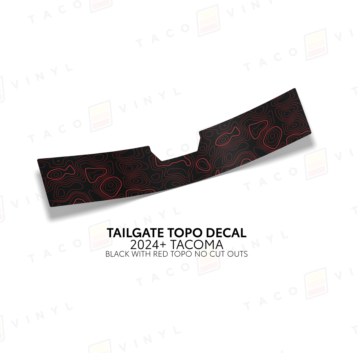 2024+ Tacoma Tailgate Topo Decal