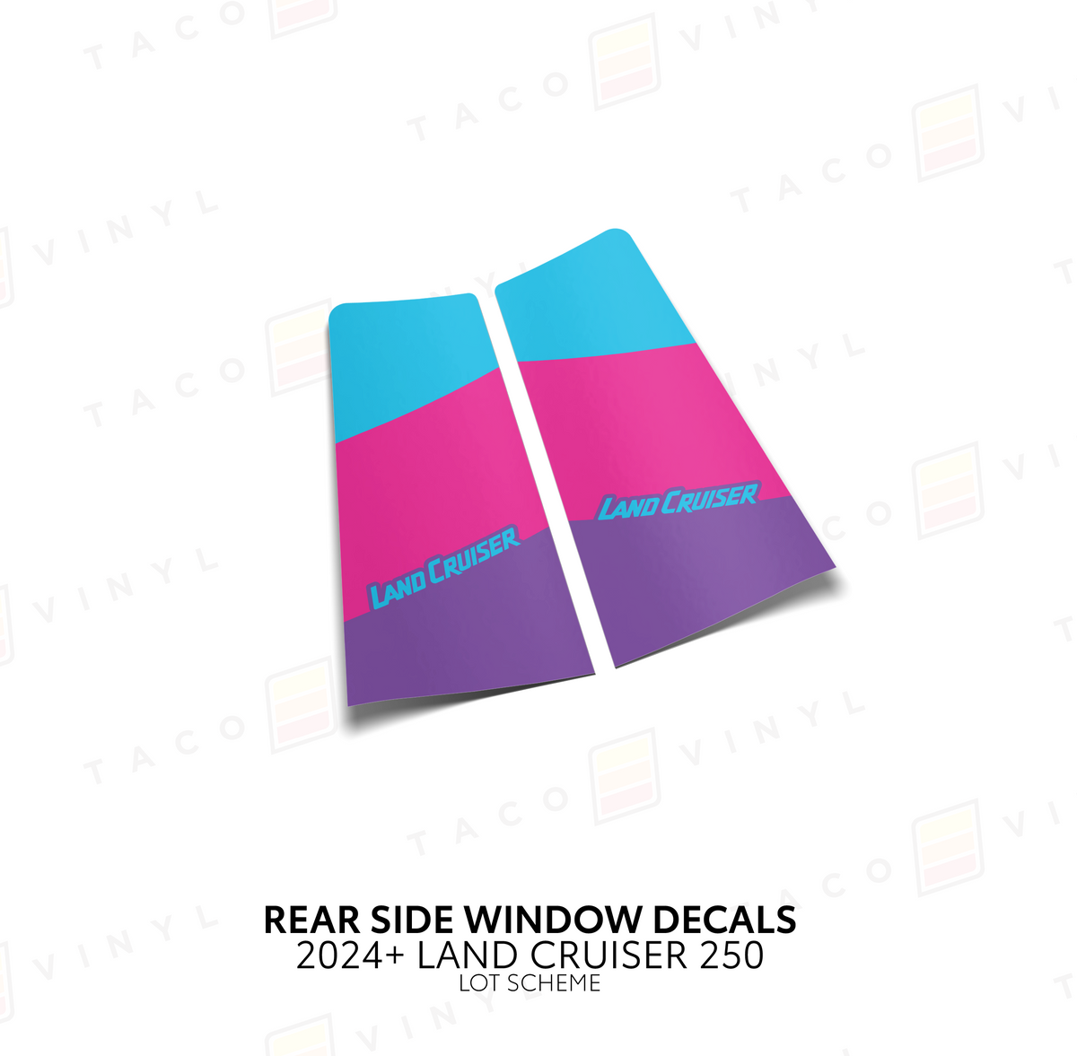 2024+ Land Cruiser 250 Rear Side Window Decal