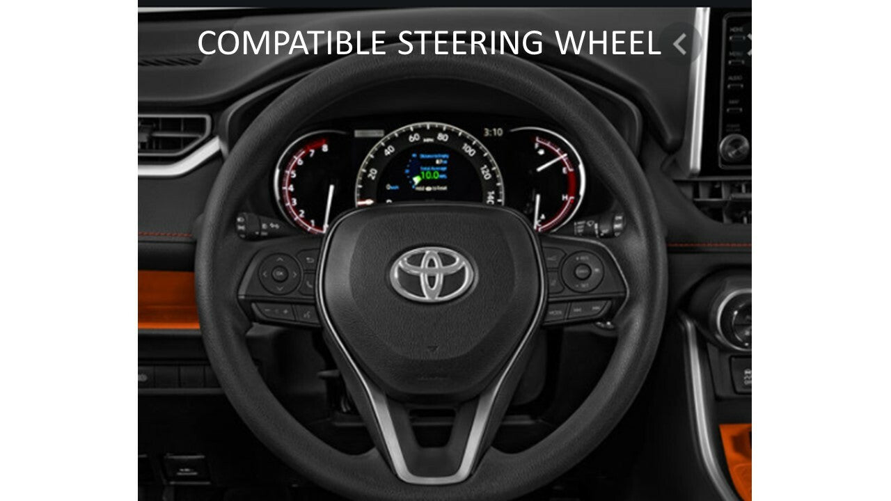 Steering Wheel Emblem Overlay (Select Toyota Models) - ARMY GREEN - BLANK