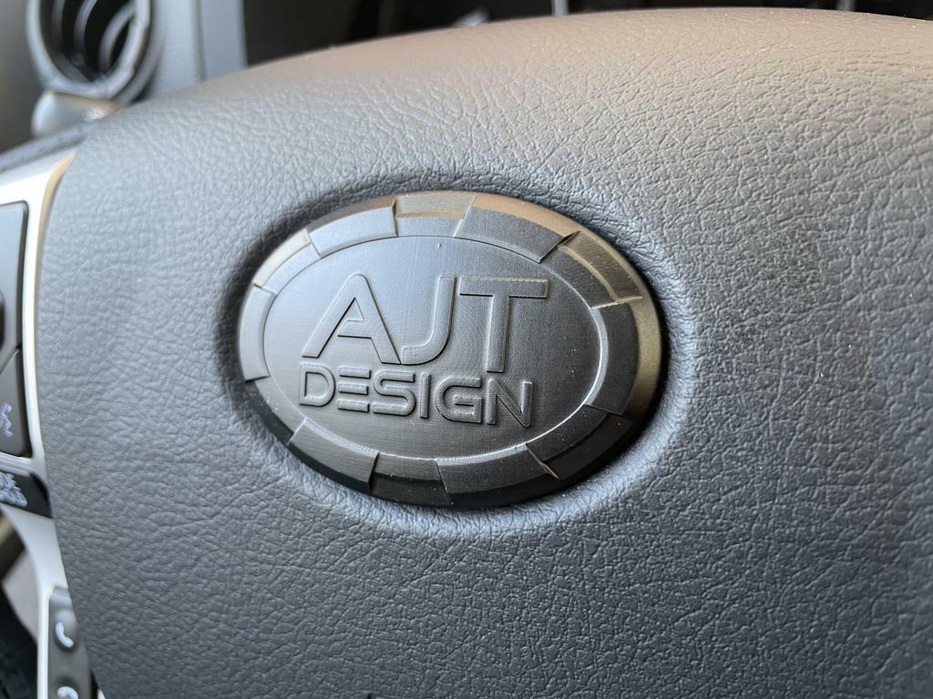 Steering Wheel Emblem Overlay (Select Toyota Models) - ARMY GREEN - AJT DESIGN
