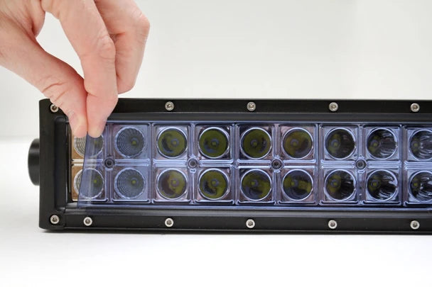 Two 2" x 10" Universal LED Light Bar Film Covers