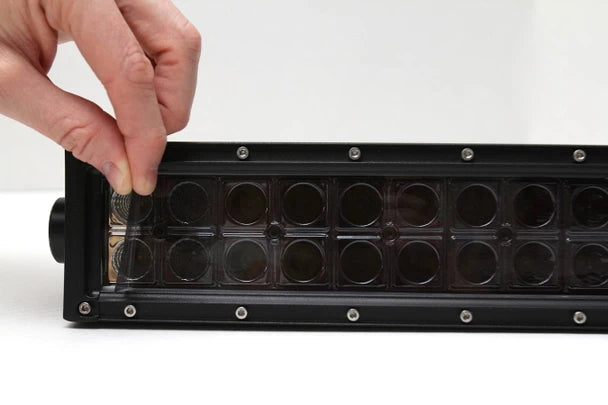 Two 2" x 10" Universal LED Light Bar Film Covers