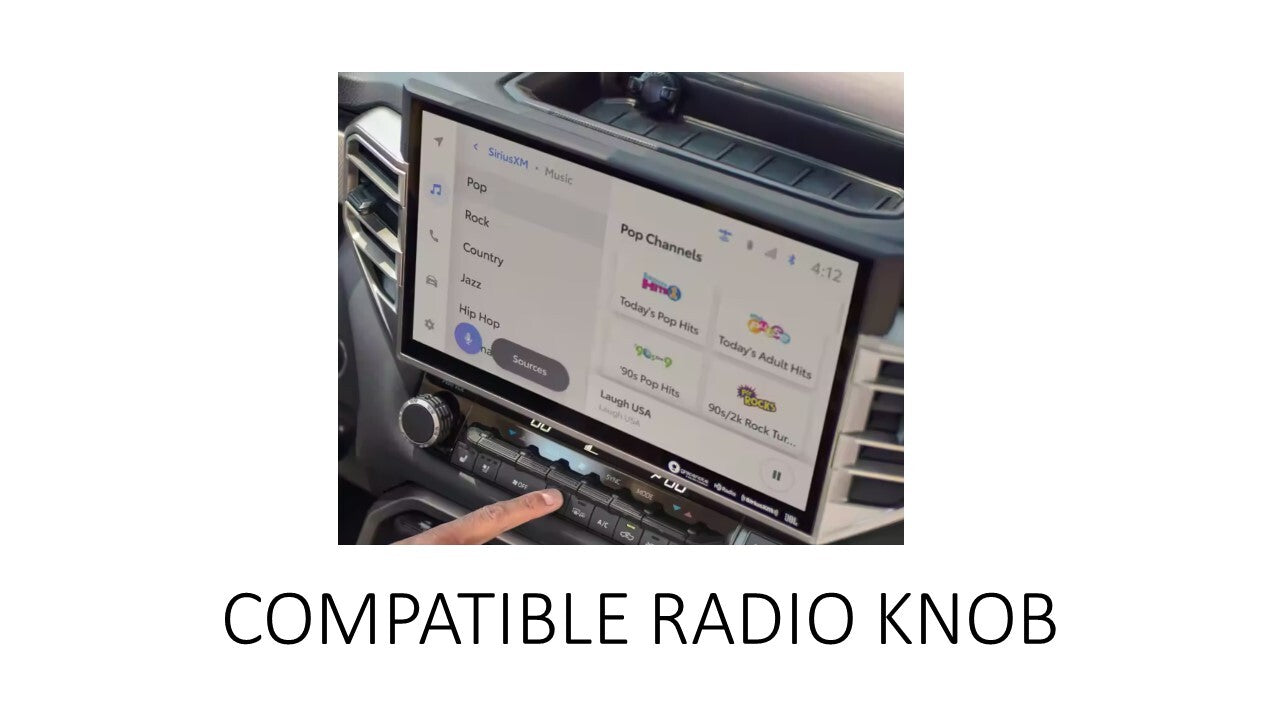V1 Radio Knob (2022+ Tundra / 2024+ Tacoma / 2025+ 4Runner) - BLACK