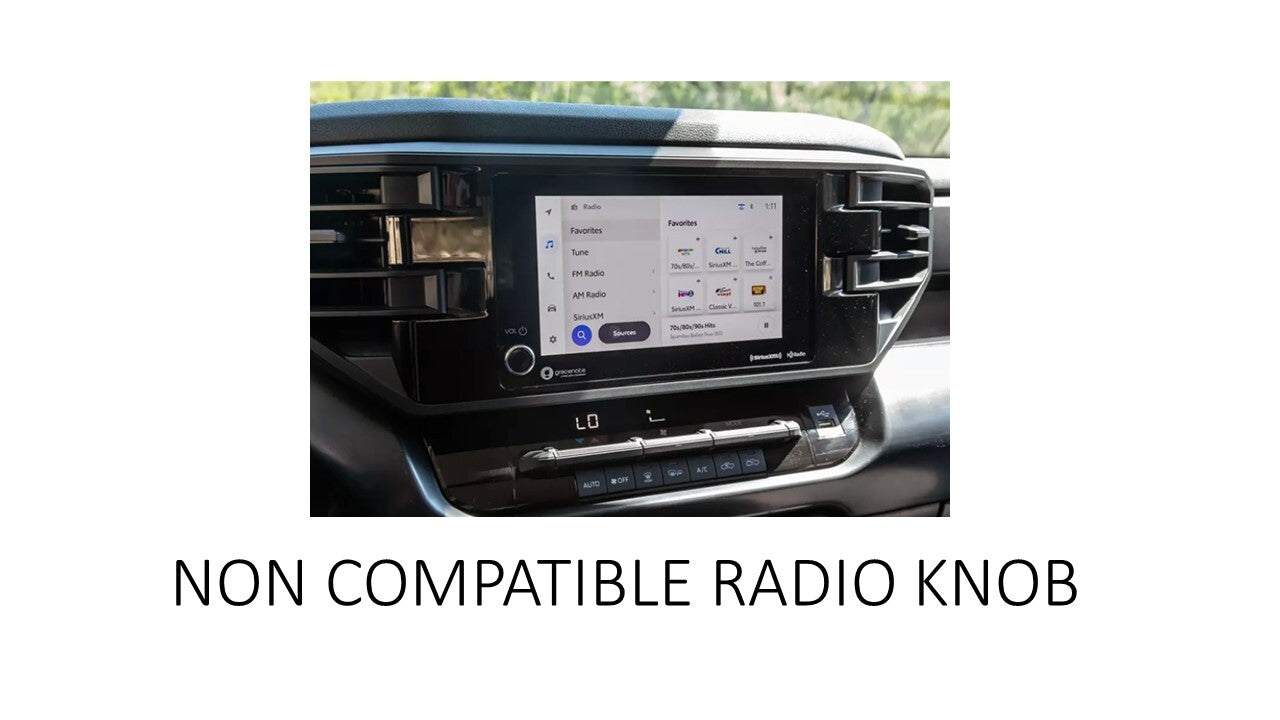 V1 Radio Knob (2022+ Tundra / 2024+ Tacoma / 2025+ 4Runner) - BLACK