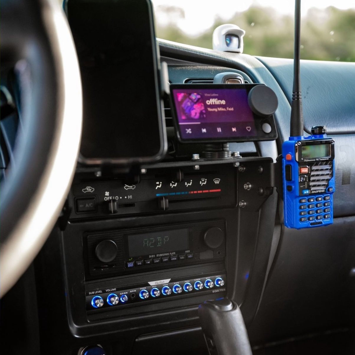 3rd Gen 4Runner Phone Dash Mount | Modular Accessory Mount (MAM) | (1996-2002)