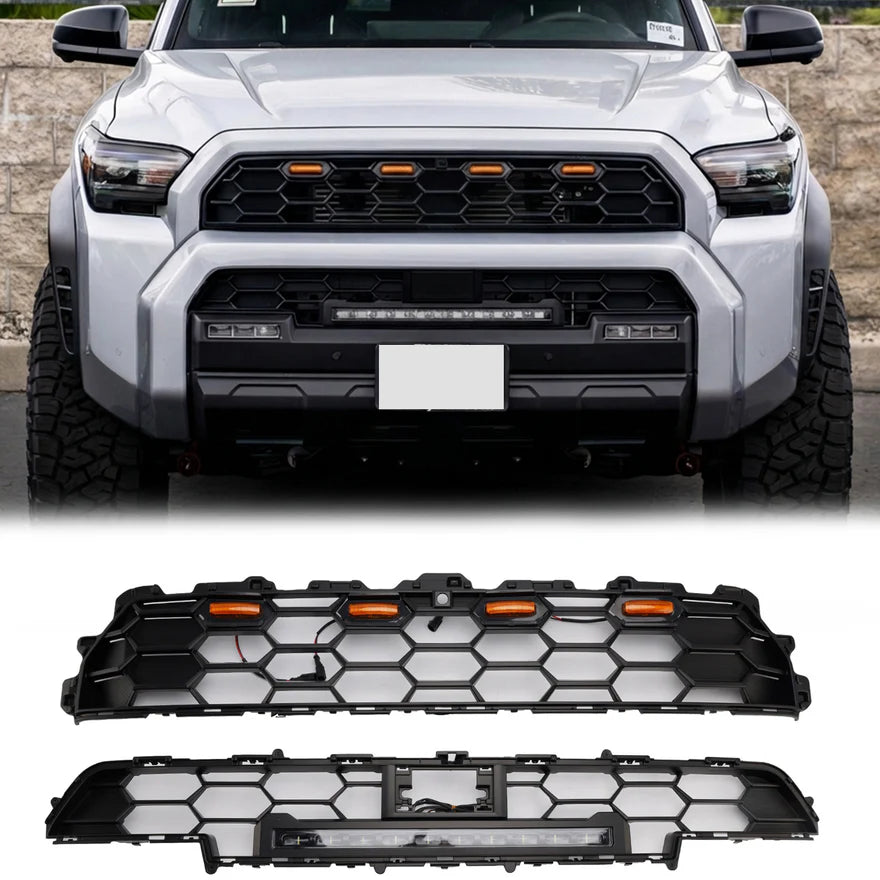 2025+ Toyota 4Runner TRD Pro Style Grille w/ Light Bar