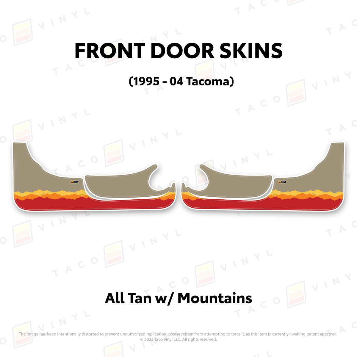 1995-04 Tacoma Door Skins (Lower Section)