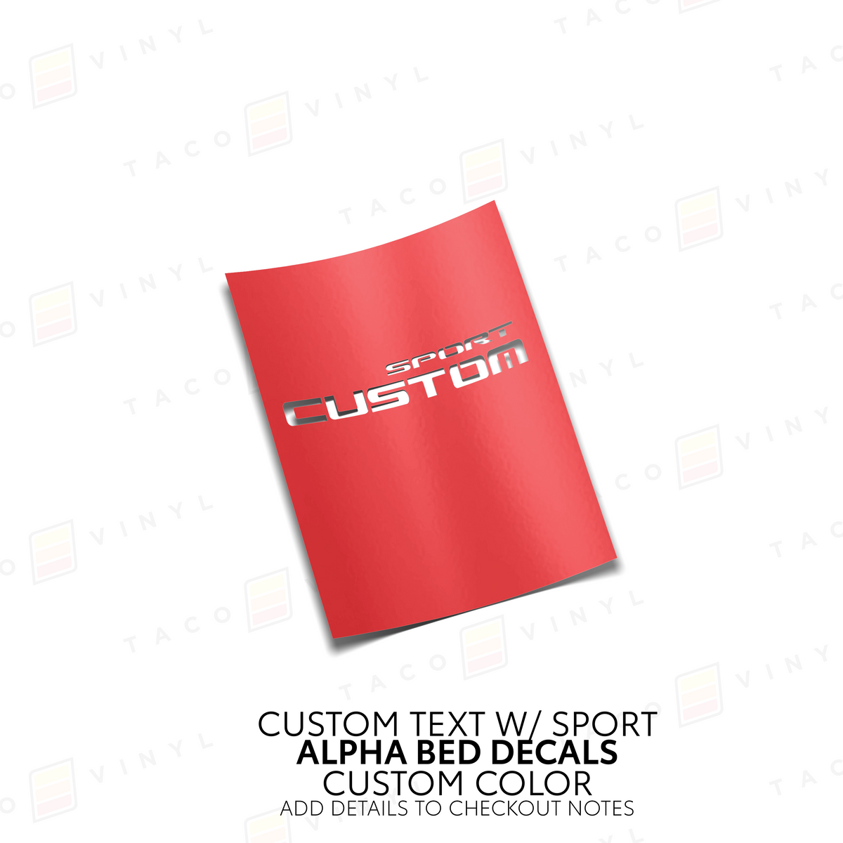 Alpha Bed Decals