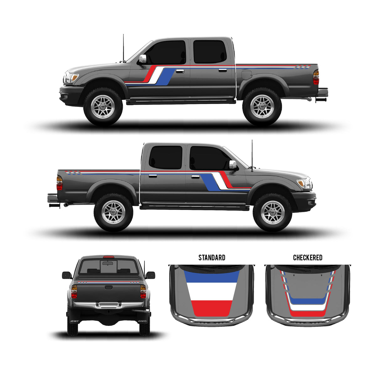 2001-04 Tacoma Checkered Stripe Kit
