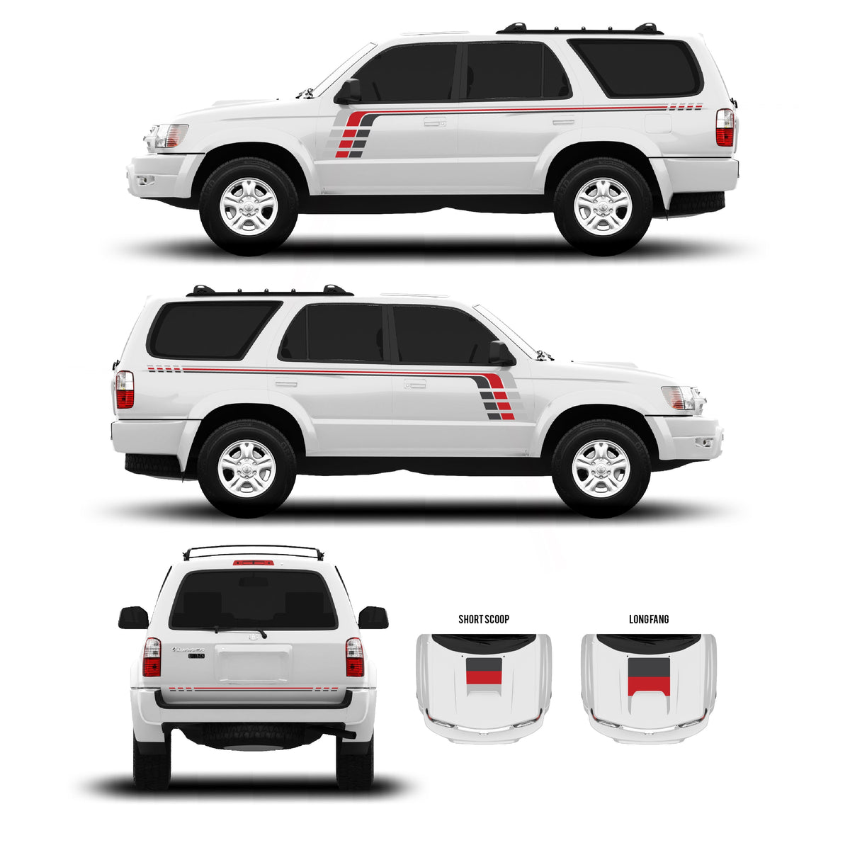 1996-2002 & 2003-2009 4Runner Checkered Stripe Kit