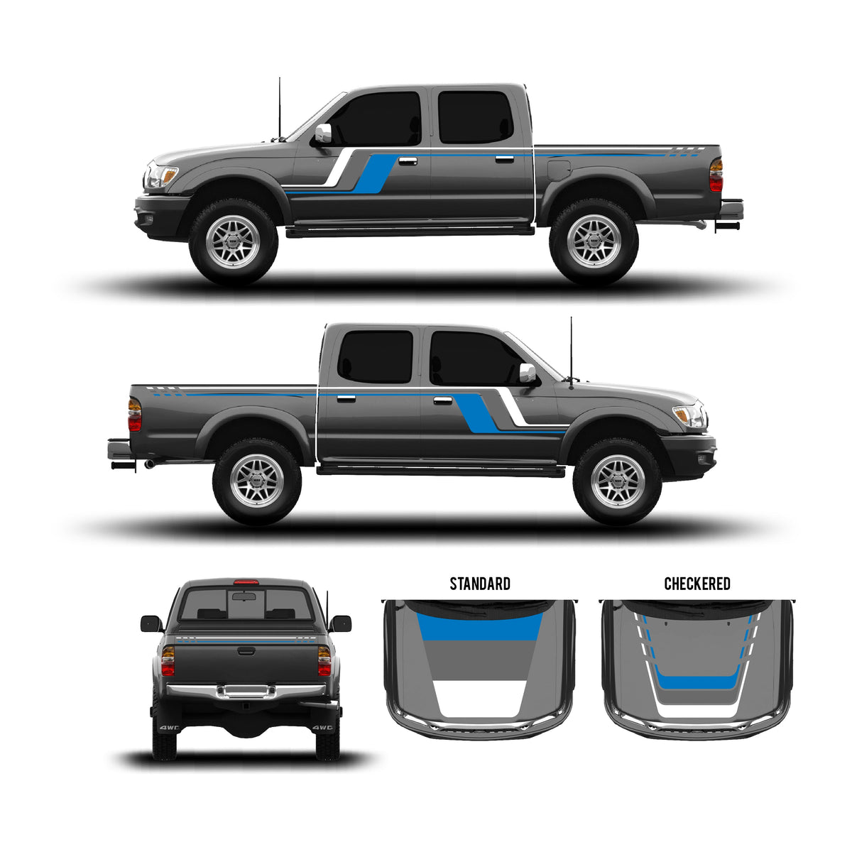 2001-04 Tacoma Checkered Stripe Kit