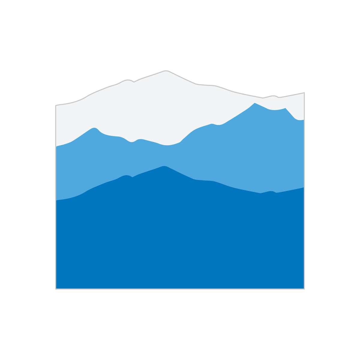 Sunset Mountain Decal