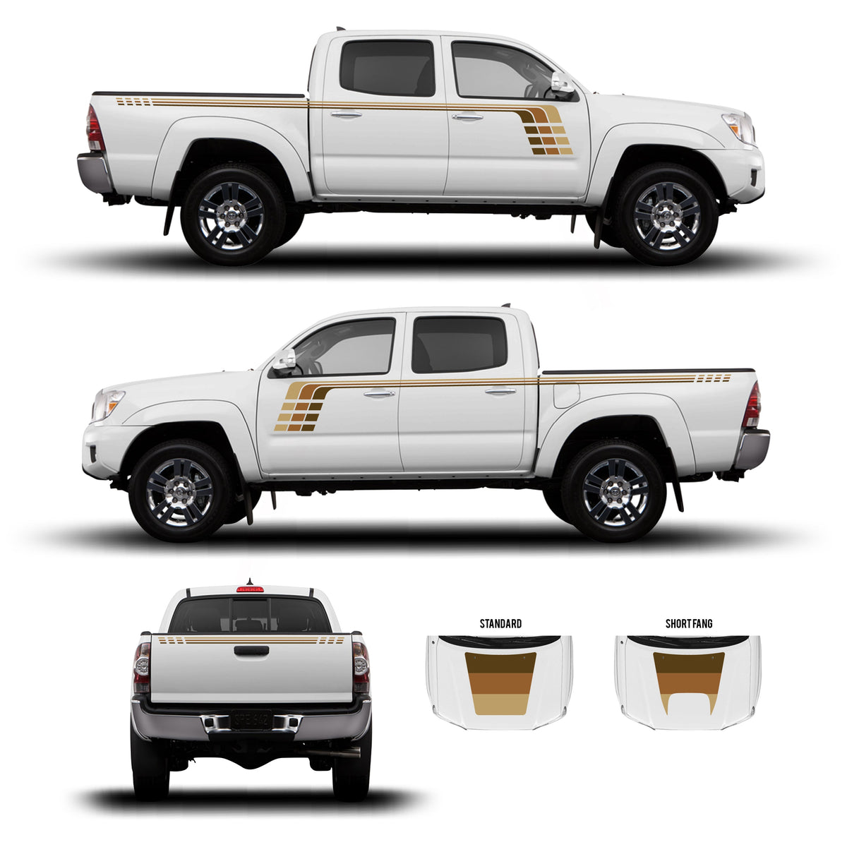 2005-15 Tacoma Checkered Stripe Kit