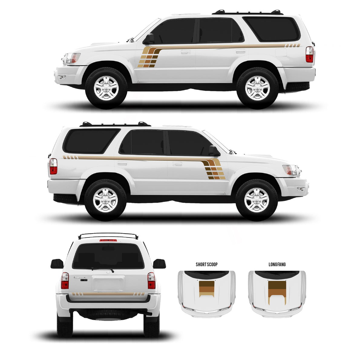 1996-2002 & 2003-2009 4Runner Checkered Stripe Kit
