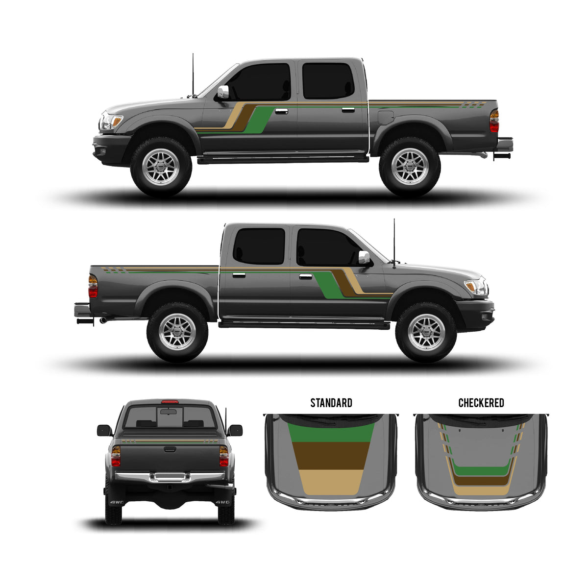 2001-04 Tacoma Checkered Stripe Kit