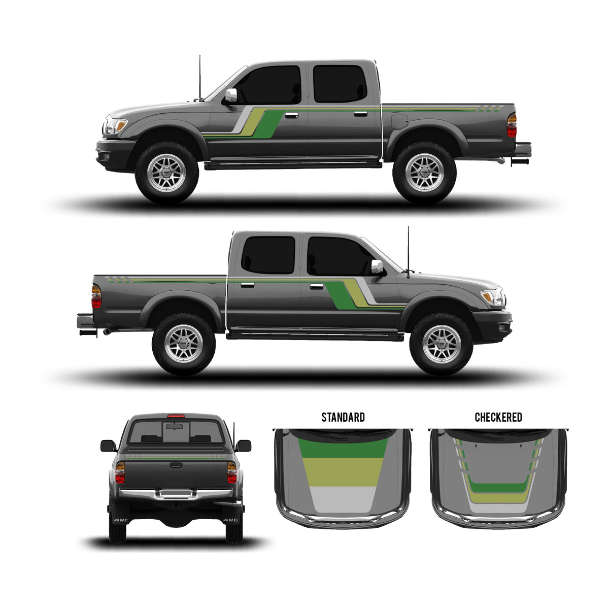 2001-04 Tacoma Checkered Stripe Kit