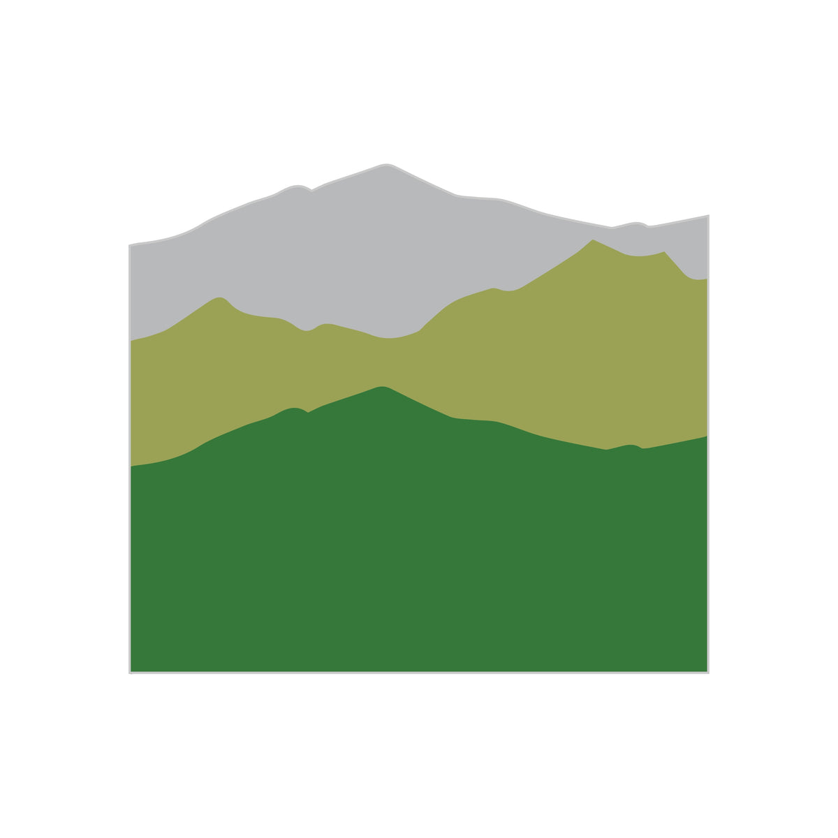 Sunset Mountain Decal