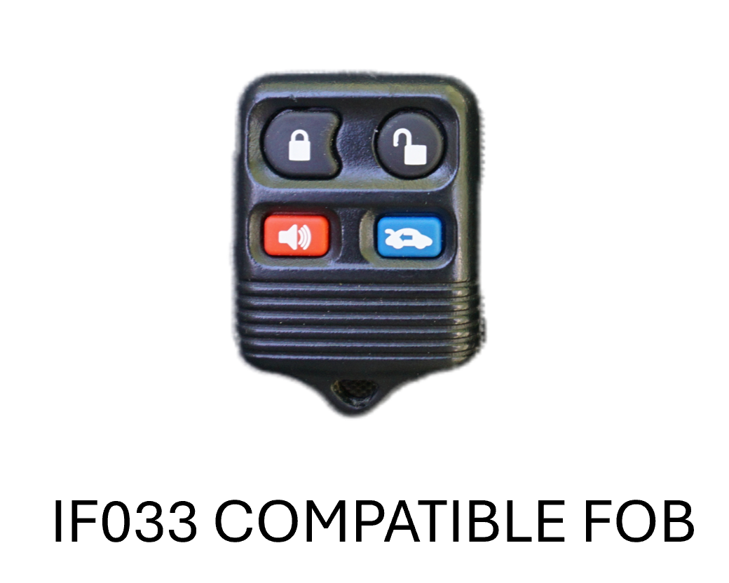 Injection Fob IF033 (Ford 4 Button) - RED