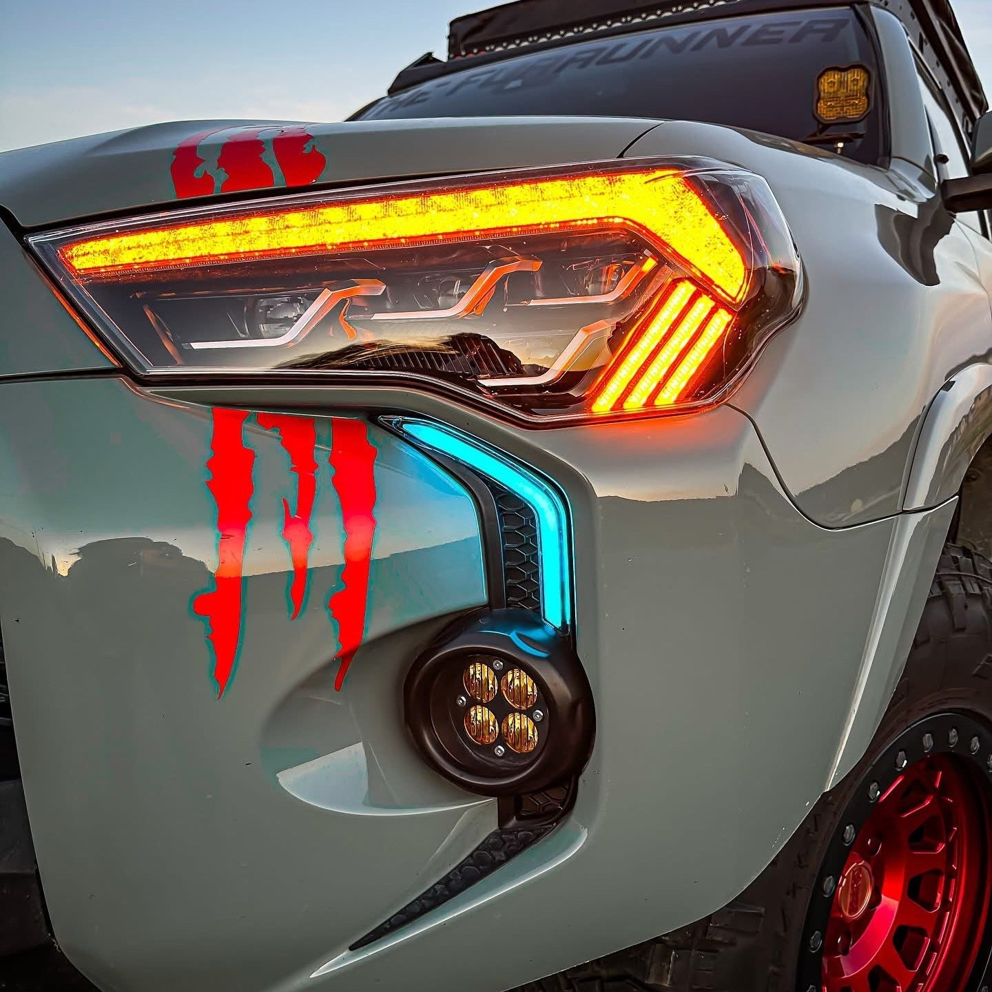Aspire LED DRL Fog Light Fang Bezel Kit | 4Runner (2014–2024)