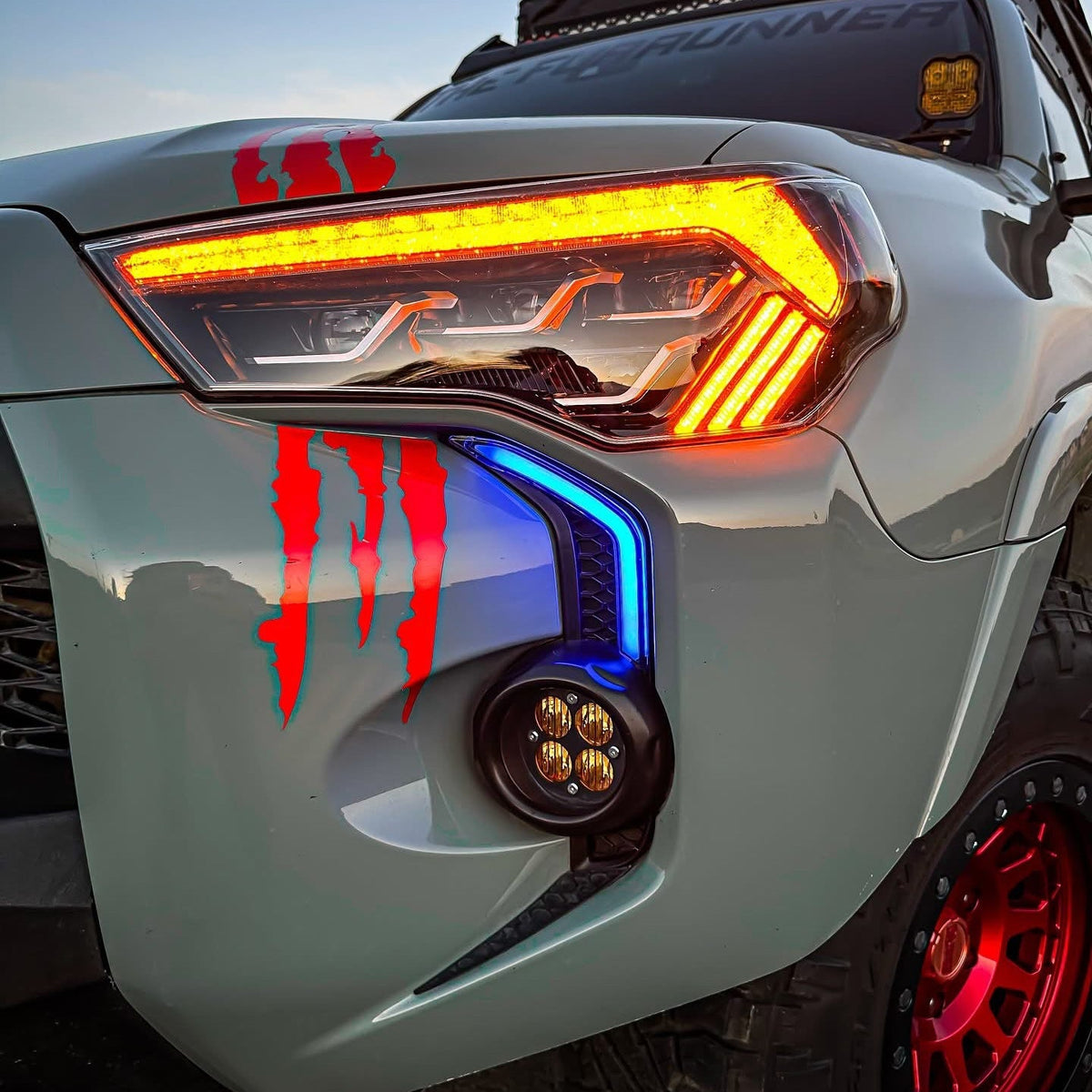 Aspire LED DRL Fog Light Fang Bezel Kit | 4Runner (2014–2024)