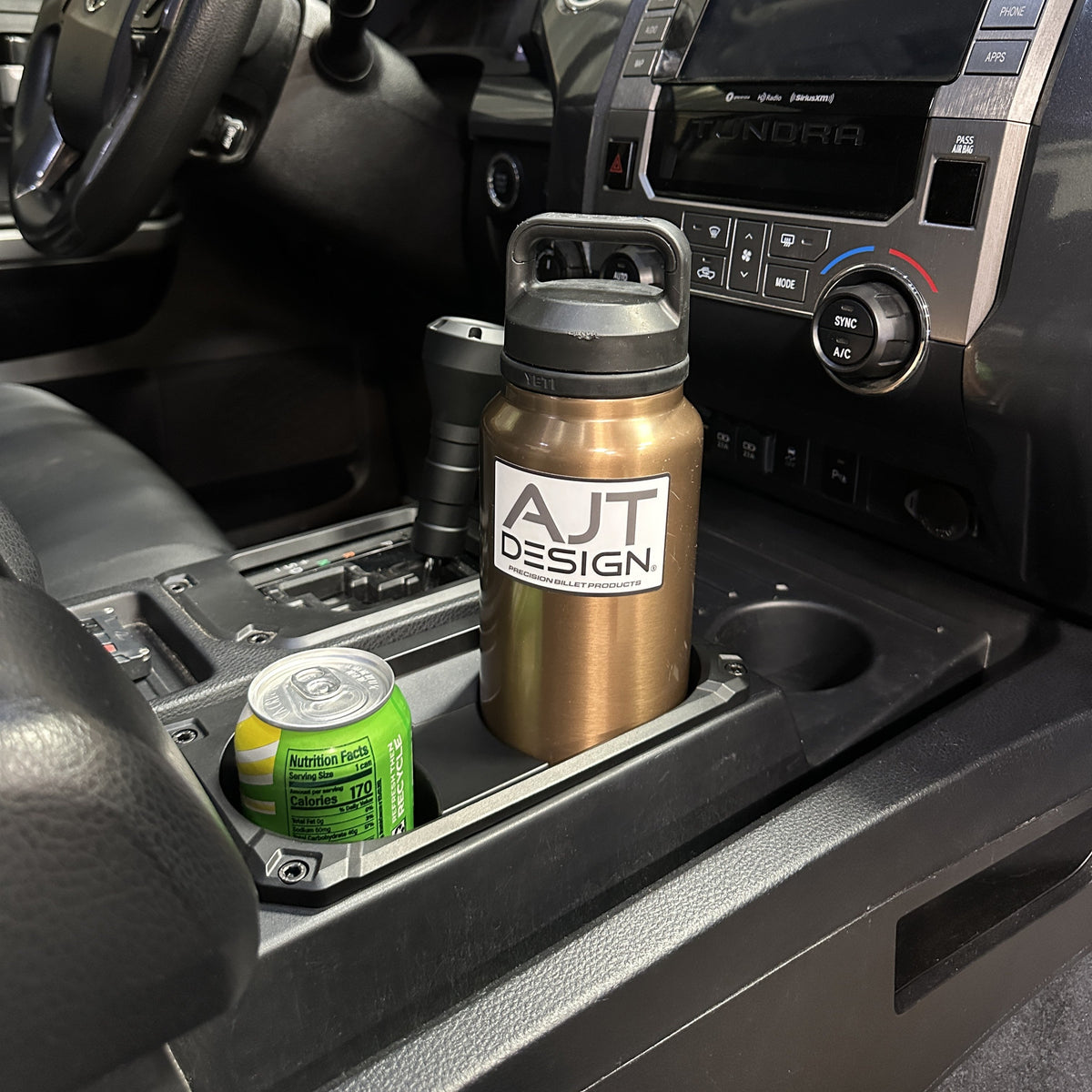 AJT Design v2 cup holder insert for a 2014-2021 Toyota Tundra.