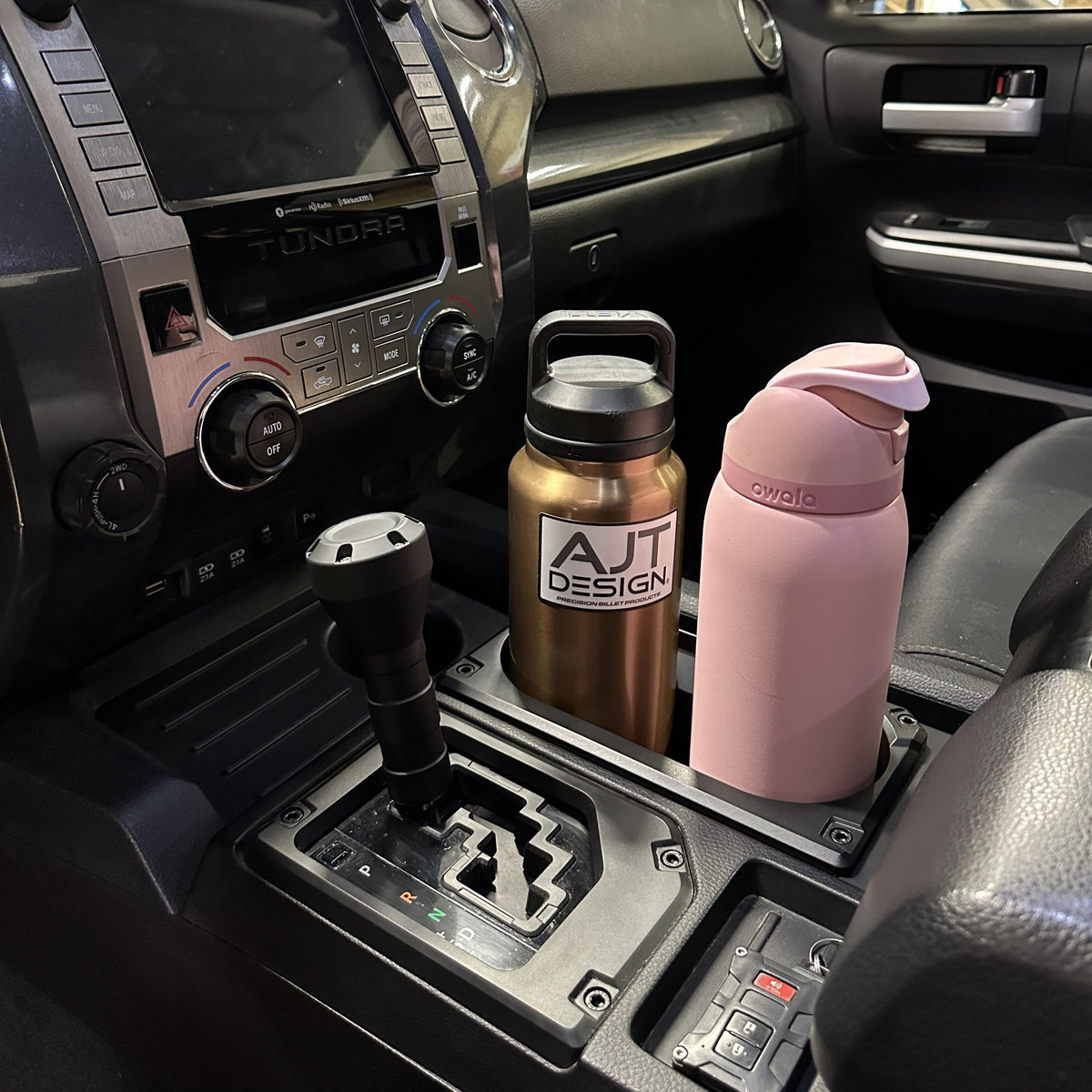 AJT Design v2 oversize cup holder for a 2014-2021 Toyota Tundra.