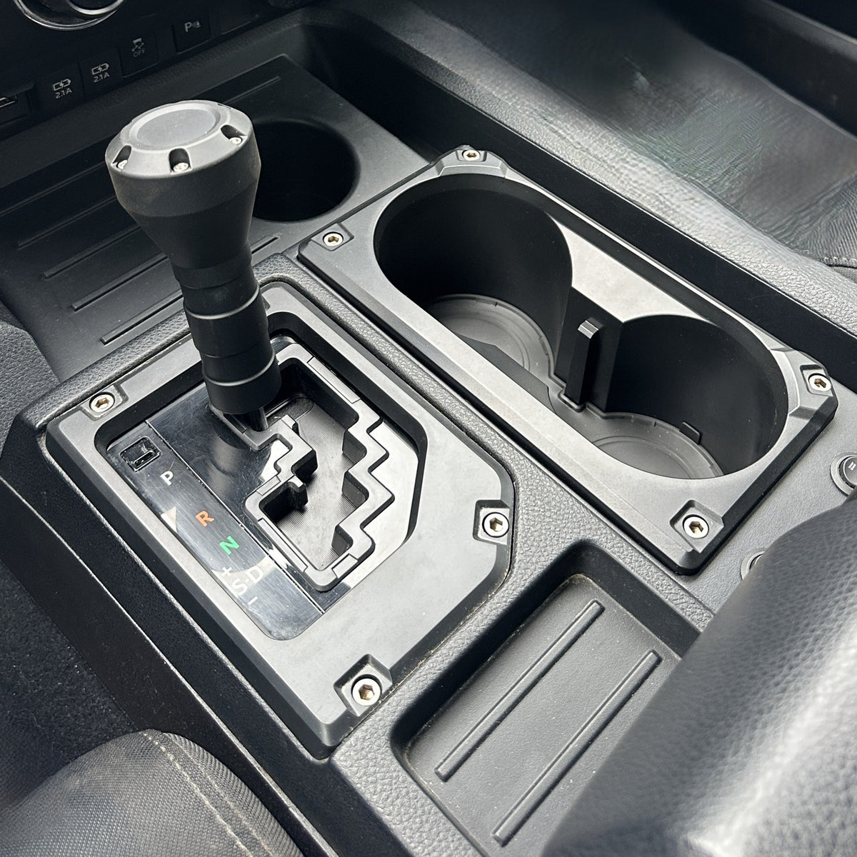 AJT Design v2 oversize cup holder for a 2014-2021 Toyota Tundra.