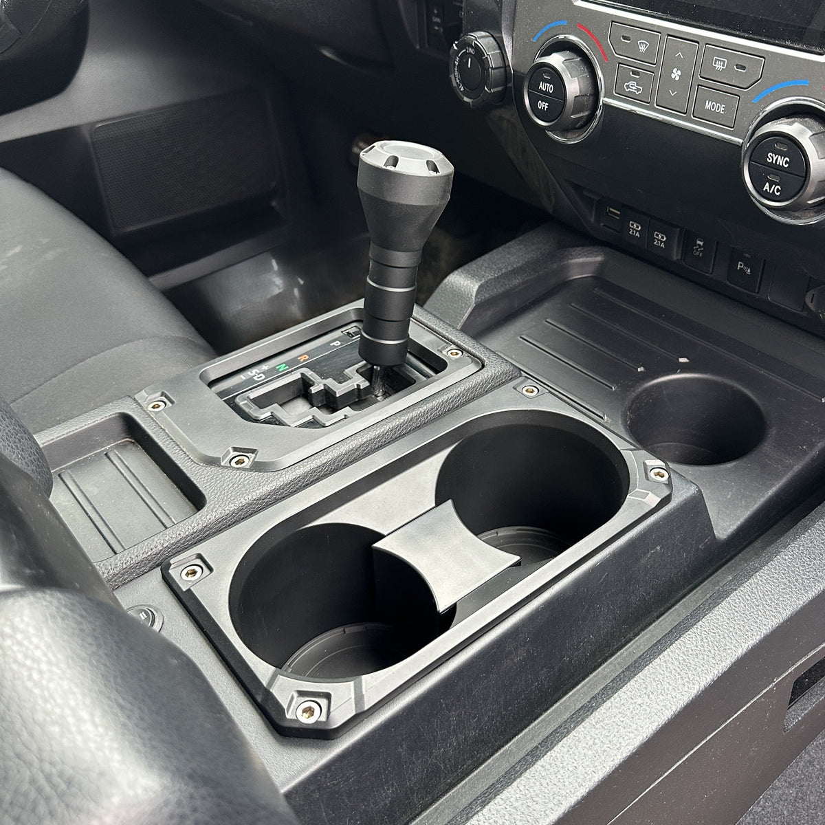AJT Design v2 cup holder insert for a 2014-2021 Toyota Tundra.