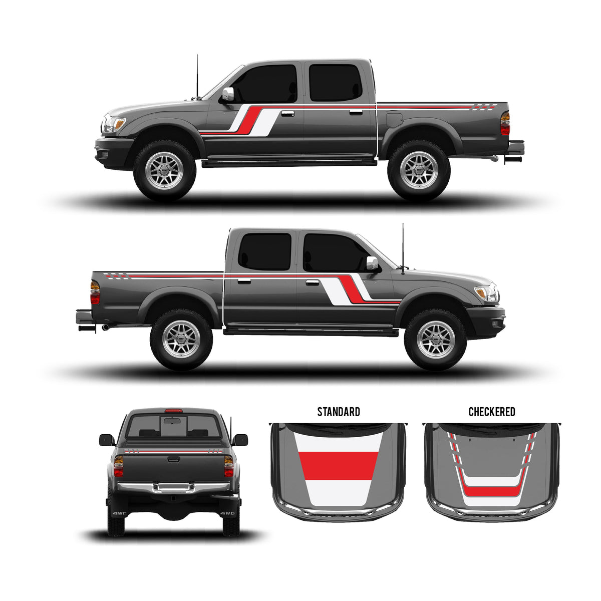 2001-04 Tacoma Checkered Stripe Kit