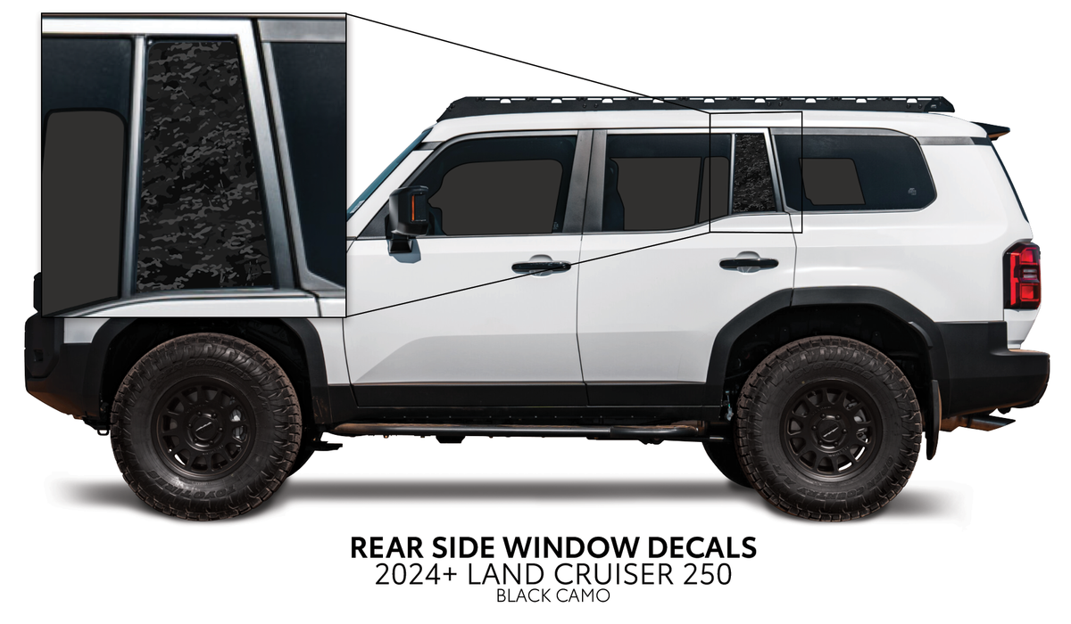 2024+ Land Cruiser 250 Rear Side Window Decal