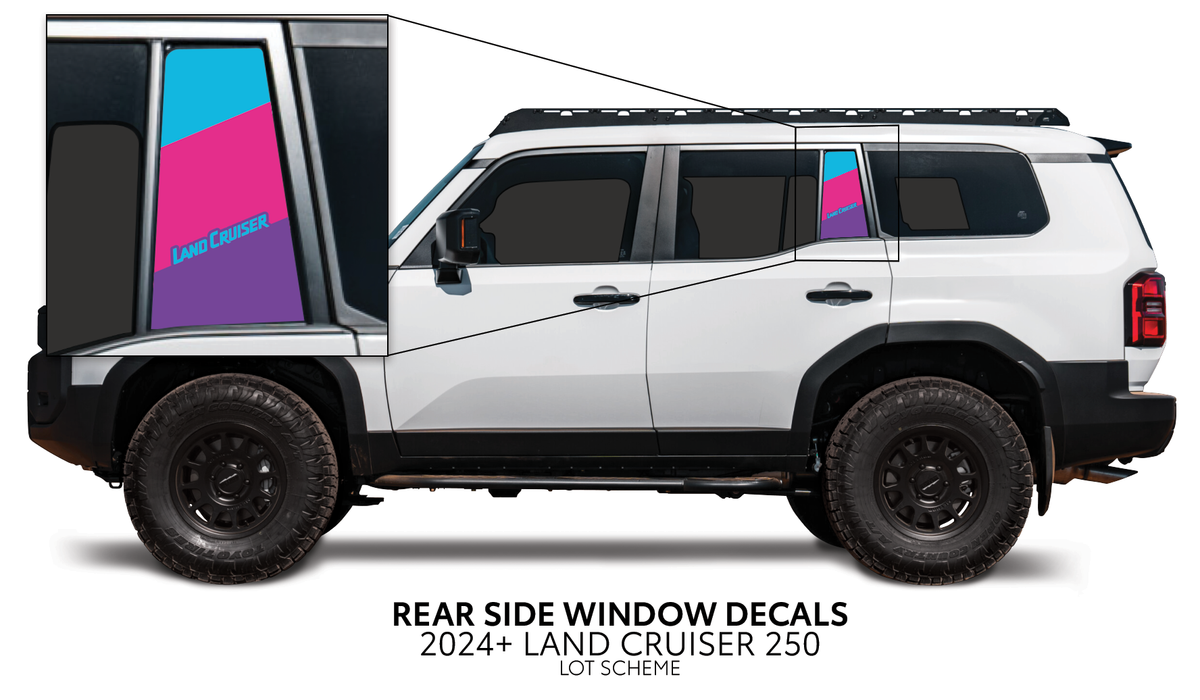 2024+ Land Cruiser 250 Rear Side Window Decal