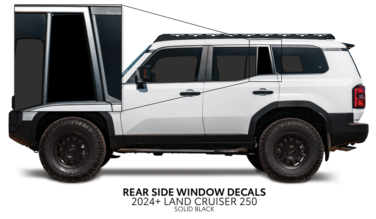 2024+ Land Cruiser 250 Rear Side Window Decal