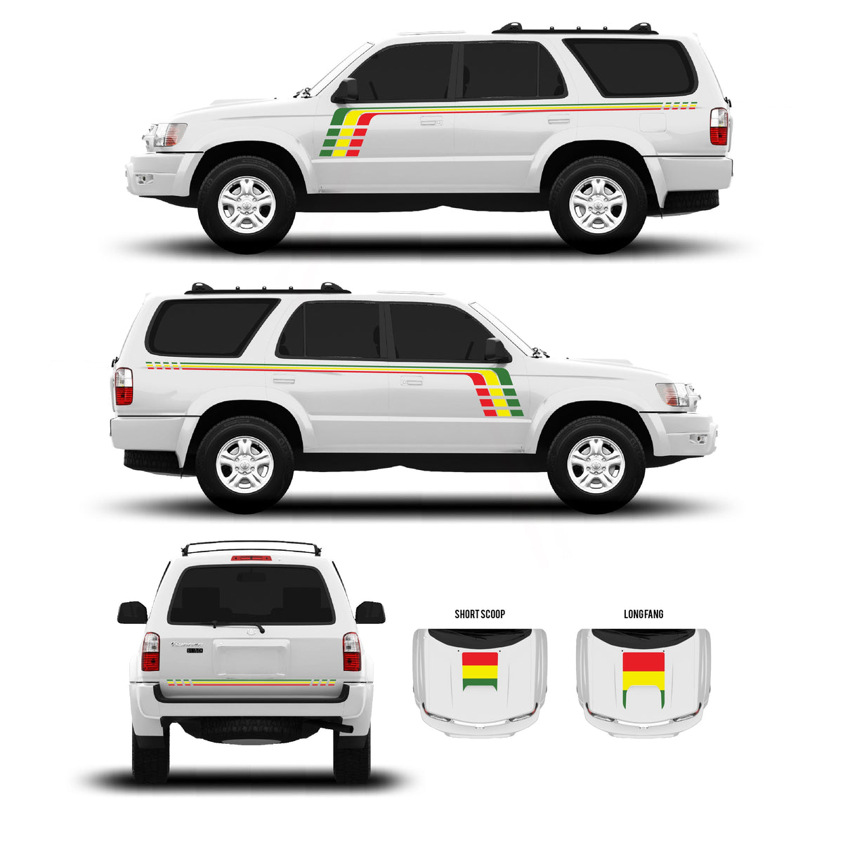 1996-2002 & 2003-2009 4Runner Checkered Stripe Kit