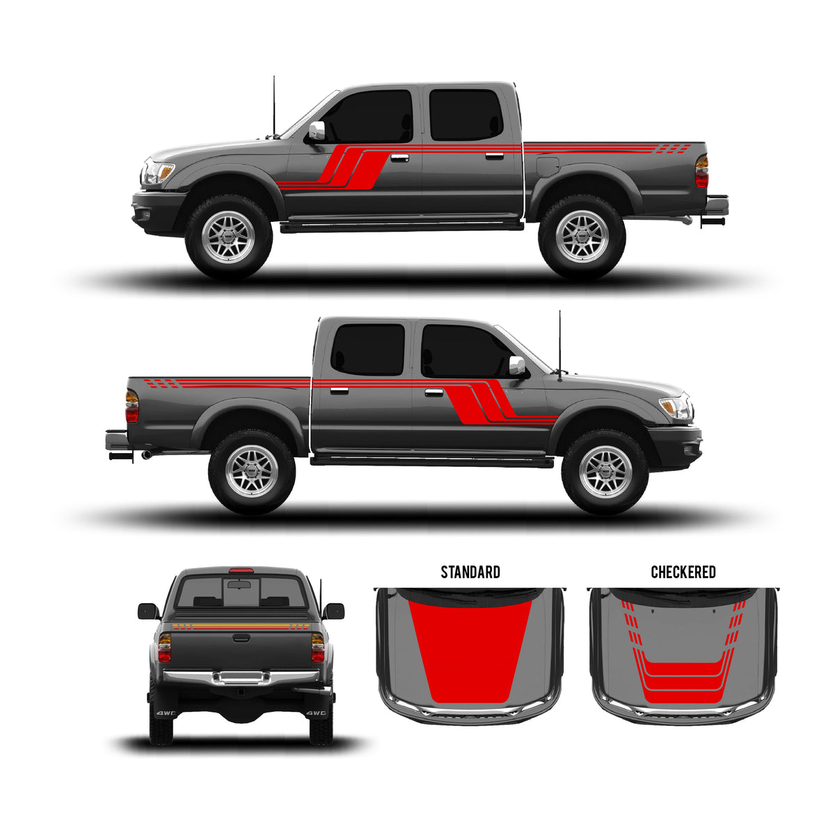2001-04 Tacoma Checkered Stripe Kit