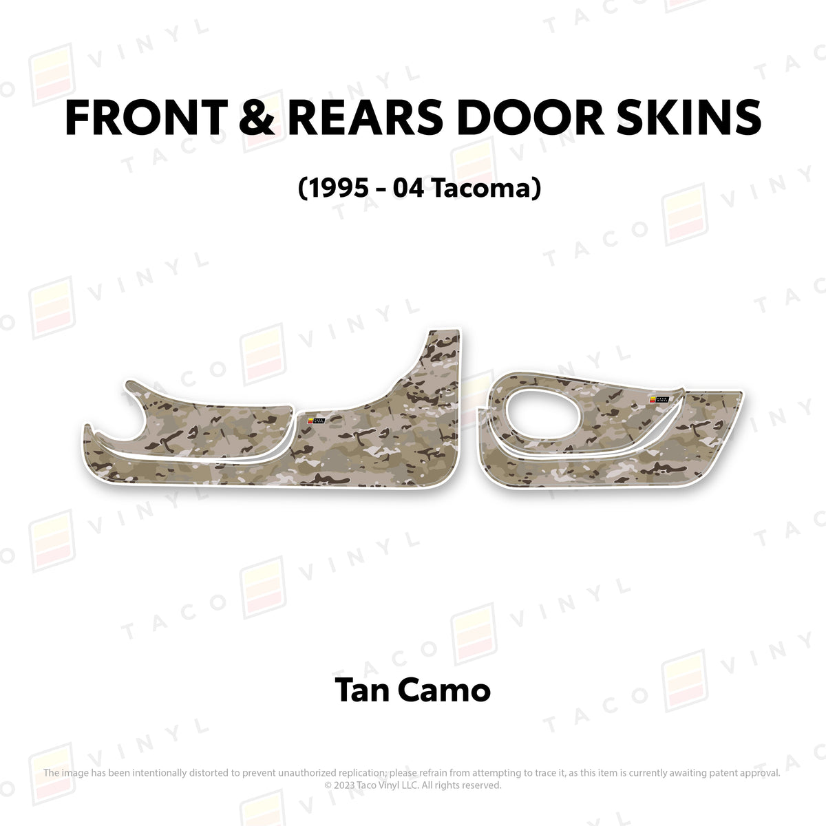 1995-04 Tacoma Door Skins (Lower Section)