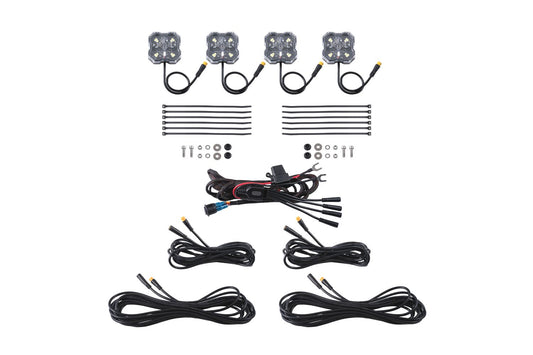 Diode Dynamics Stage Series Single-Color LED Rock Light (4-pack)