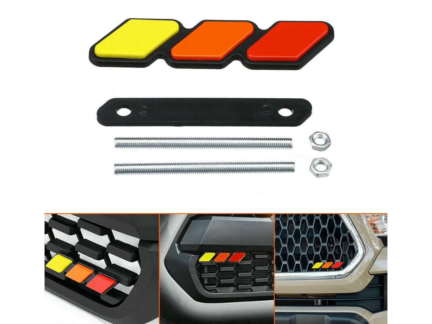 Universal Tri-Color Grille Badge | 4Runner, Tacoma, Tundra & More