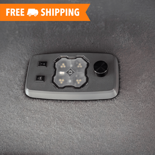 TEQ Customs ultimate dual color dome light upgrade for a 2005-2015 Toyota Tacoma.
